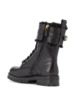 Versace KVO41 NERO/ ORO VERSACE Bottines 40 Mm à Détail D'épingle Femme -Pas Cher Versace Boutique 15426740 29073552 600