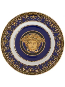 Versace Assiette Medusa Ronde 18.5 Cm BLUE