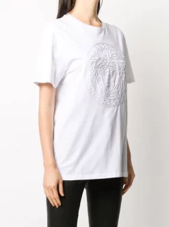 Versace T-shirt à Imprimé Medusa Femme -Pas Cher Versace Boutique 15494903 27802663 600