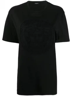 Versace T-shirt à Imprimé Medusa A1008 BLACK
