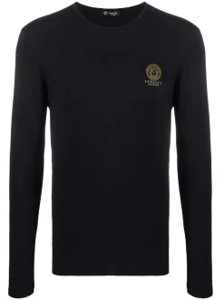 Versace T-shirt à Longues Manches A1008 NERO