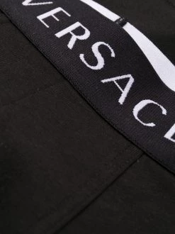 Versace Lot De Deux Boxers à Bande Logo A2A4 NERO/BIANCO -Pas Cher Versace Boutique 15553298 27922338 600