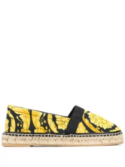 Versace Espadrilles à Imprimé Baroque Femme