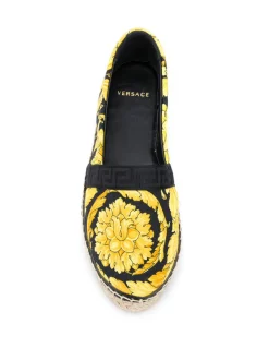 Versace Espadrilles à Imprimé Baroque Femme -Pas Cher Versace Boutique 15563296 27960979 600