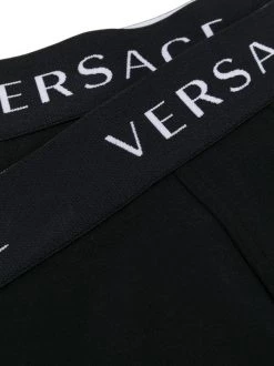 Versace A1A8 BLACK Lot De 2 Boxers à Bande Logo Homme -Pas Cher Versace Boutique 15591348 28098444 600