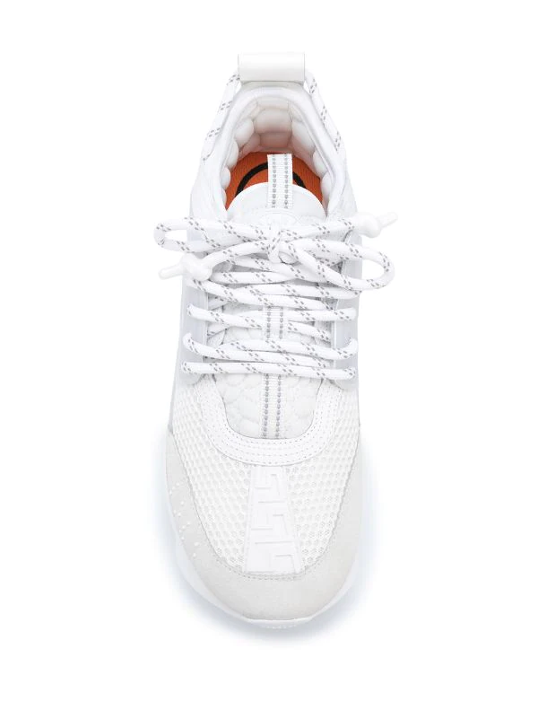 Versace D01 BIANCO Baskets à Semelle épaisse Homme 4 Versace D01 BIANCO Baskets à Semelle épaisse Homme – Image 4