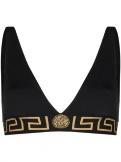 ( Positively Conscious ) Versace A1008 BRQUE PRNT Haut De Bikini à Imprimé Barocco Femme