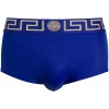 Versace Slip De Bain à Bande Greca A85K BLUETTE ELASTICO BLUETTE/ORO