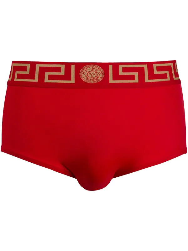 Versace Slip De Bain à Bande Greca Homme 1 Versace Slip De Bain à Bande Greca Homme