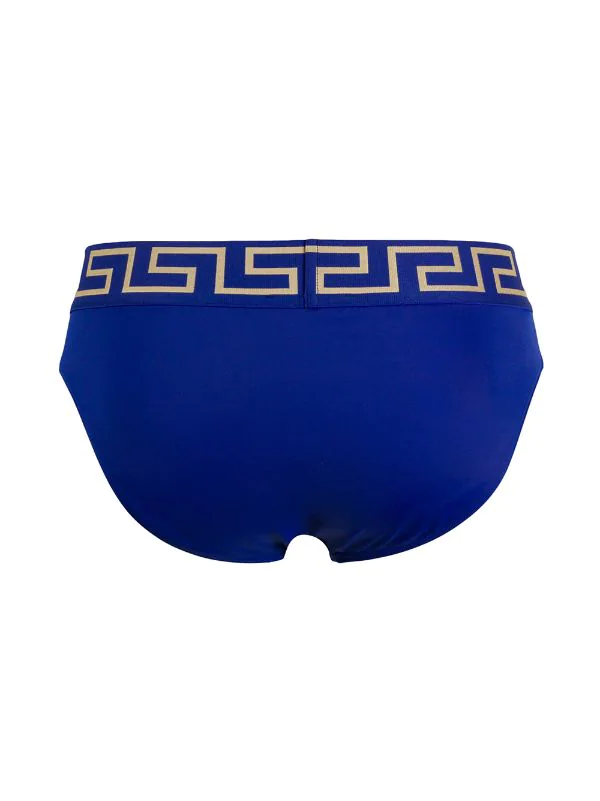 ( Positively Conscious ) Versace Slip De Bain à Bande Greca Homme 2 ( Positively Conscious ) Versace Slip De Bain à Bande Greca Homme – Image 2