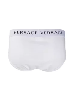 Versace A94Z Bianco Lot De Deux Boxers à Bande Logo Homme -Pas Cher Versace Boutique 15692295 28715282 600