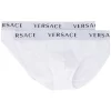 Versace A94Z Bianco Lot De Deux Boxers à Bande Logo Homme