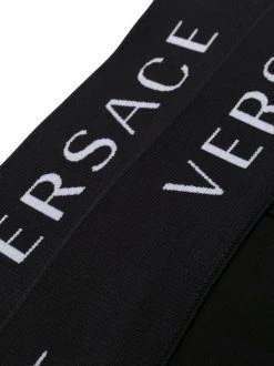 Versace Lot De Deux Slips à Logo A1A8 NERO NERO -Pas Cher Versace Boutique 15692391 28710842 600