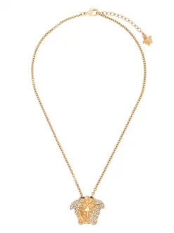 Versace KCVO CRYSTAL + ORO VERSACE Collier Medusa à Ornements Femme