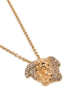 Versace KCVO CRYSTAL + ORO VERSACE Collier Medusa à Ornements Femme -Pas Cher Versace Boutique 15789426 30733123 600