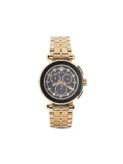 Versace Montre Greca Chrono 45 Mm GOLD-TONE