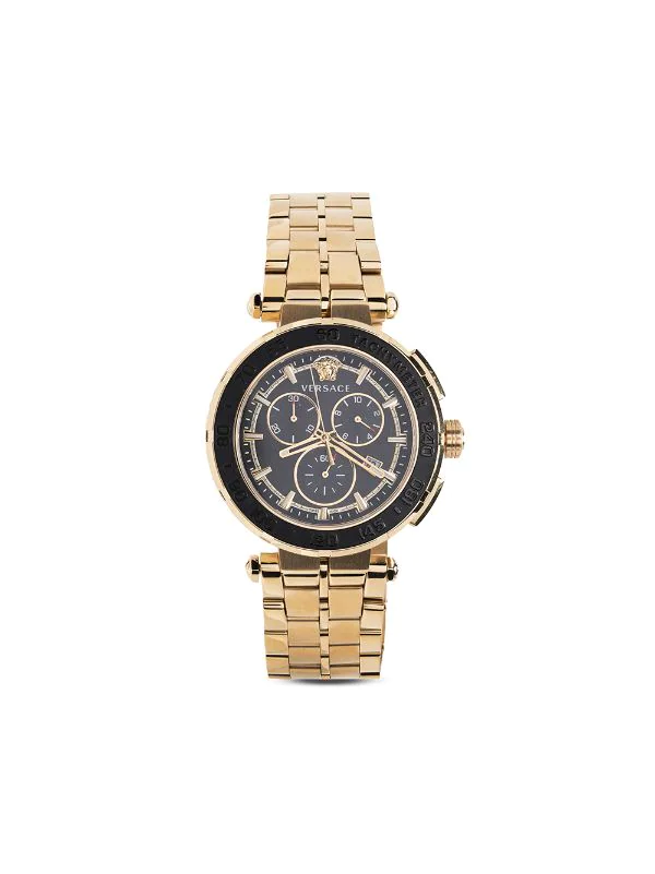 Versace Montre Greca Chrono 45 Mm GOLD-TONE 1 Versace Montre Greca Chrono 45 Mm GOLD-TONE