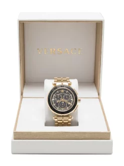 Versace Montre Greca Chrono 45 Mm GOLD-TONE 11 Versace Montre Greca Chrono 45 Mm GOLD-TONE -Pas Cher Versace Boutique 15886079 37419287 600