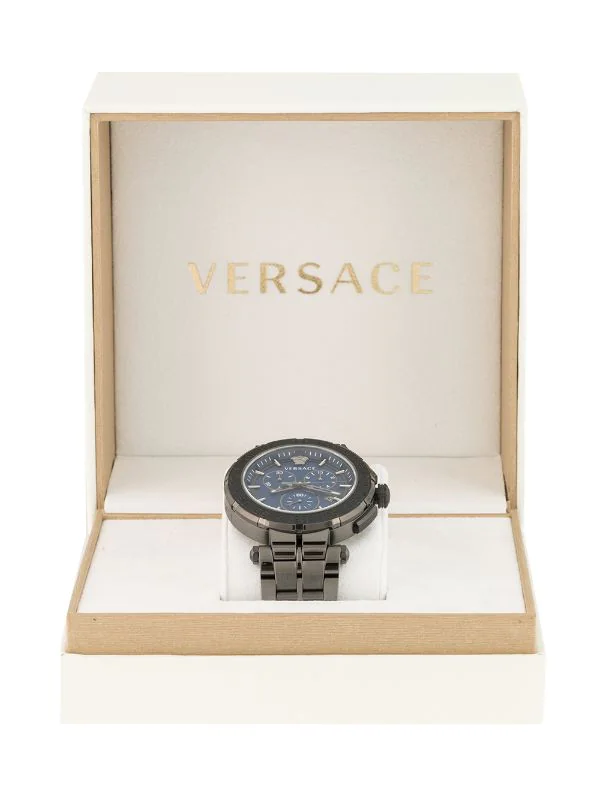 Versace GUNMETAL Montre Chronographe Greca 45 Mm Homme 6 Versace GUNMETAL Montre Chronographe Greca 45 Mm Homme – Image 6