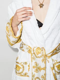 Versace Peignoir à Imprimé Barocco Femme -Pas Cher Versace Boutique 15927420 32574978 600