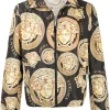 ( Access Edit ) Versace Veste Légère à Imprimé Medusa Amplified 5B000 NERO ORO