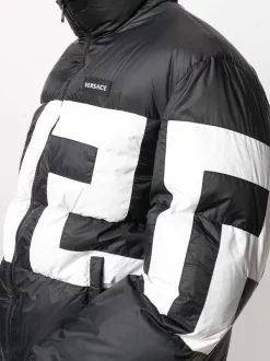 Versace Veste Matelassée à Imprimé Greca A1008 NERO -Pas Cher Versace Boutique 15981955 30707423 600