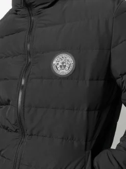 ( Access Edit ) Versace Veste Matelassée à Patch Logo A1008 NERO -Pas Cher Versace Boutique 15981983 30709580 600