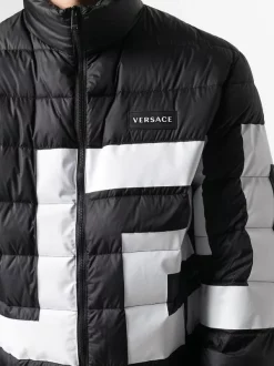 Versace Doudoune à Imprimé Géométrique Homme -Pas Cher Versace Boutique 15981984 30921570 600