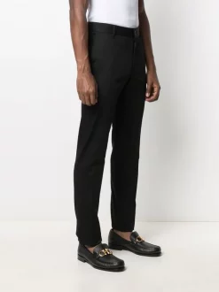 Versace Pantalon De Costume à Logo Brodé 1B000 NERO -Pas Cher Versace Boutique 15981993 30429420 600