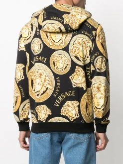 ( Access Edit ) Versace Hoodie Imprimé Medusa 5B000 NERO+ ORO -Pas Cher Versace Boutique 15981999 30710042 600