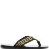 Versace Tongs à Motif Greca Homme