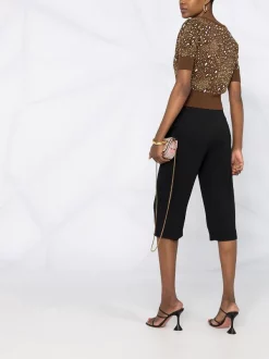 Versace Pantalon Court à Détail D'anneau Femme -Pas Cher Versace Boutique 15985084 30312702 600