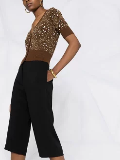 Versace Pantalon Court à Détail D'anneau Femme -Pas Cher Versace Boutique 15985084 30312703 600