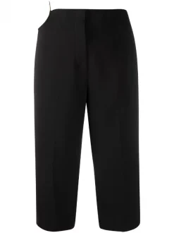 Versace Pantalon Court à Détail D'anneau Femme