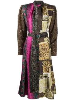 Versace Robe Mi-longue Imprimée Femme