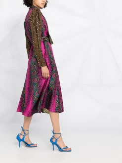 Versace Robe Mi-longue Imprimée Femme -Pas Cher Versace Boutique 15985153 30459254 600