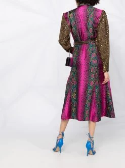 Versace Robe Mi-longue Imprimée Femme -Pas Cher Versace Boutique 15985153 30459256 600