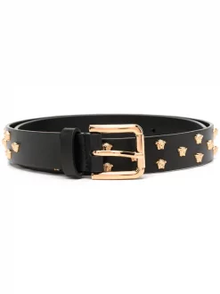 Versace Ceinture Medusa Cloutée KVO41 BLACK