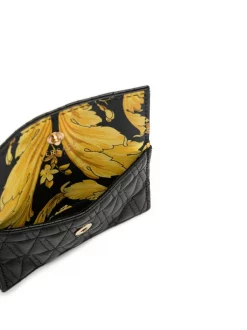 Versace Porte-cartes Virtus Matelassé Femme -Pas Cher Versace Boutique 15985537 30318273 600