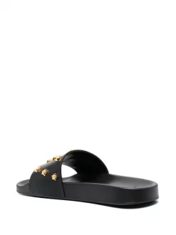 Versace Claquettes à Plaque Medusa KVO41 NERO ORO VERSACE -Pas Cher Versace Boutique 15985554 30710049 600