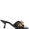 Versace Mules à Détails De Chaînes KVO41 NERO-ORO VERSACE