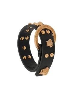Versace 1B00V BLACK Bracelet Medusa à Détail De Clous Femme