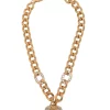 Versace Collier Medusa Orné De Cristaux KCVO CRYSTAL + ORO VERSACE