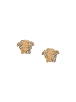 Versace Puces D'oreilles Medusa Ornées De Cristaux KCVO GOLD