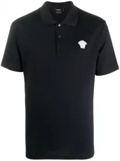 Versace Polo à Logo Brodé Medusa A2319 NAVY BIANCO