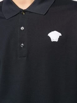 Versace Polo à Logo Brodé Medusa A2319 NAVY BIANCO -Pas Cher Versace Boutique 16011936 29904445 600