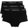 Versace Lot De Trois Boxers à Logo A3197 NERO NERO NERO