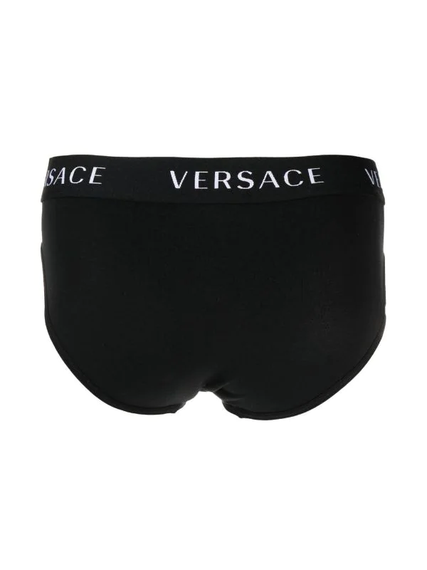 Versace Boxer à Bande Logo A1008 BLACK 2 Versace Boxer à Bande Logo A1008 BLACK – Image 2