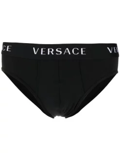 Versace Boxer à Bande Logo A1008 BLACK