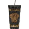 Versace Tasse De Voyage Medusa Ornée De Cristaux Z4042 NERO ORO